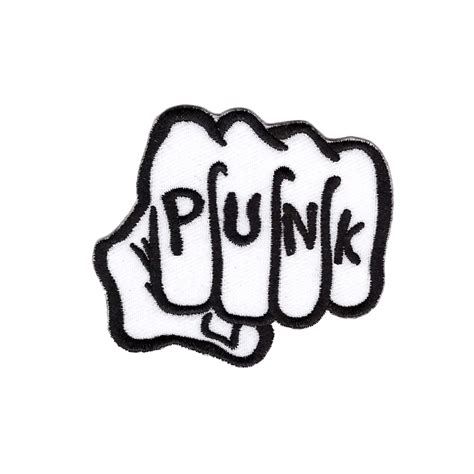 embroidery customized logo designs punk rock band  logos  patches