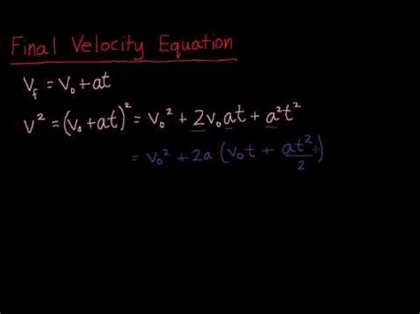 spice  lyfe physics equations velocity