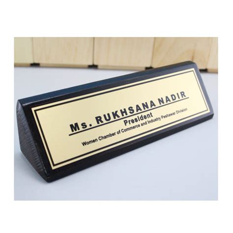 table  sign plate office wooden  plate customized