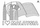 Merdeka Kemerdekaan Mewarna Poster Bendera Lukisan Contoh Hitam Malaysiaku Kertas Gemilang Jalur Sayangi Himpunan Petronas Ashgive Erva Doce Berkibar Aktiviti sketch template