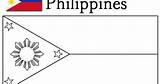 Flag Philippines Coloring sketch template