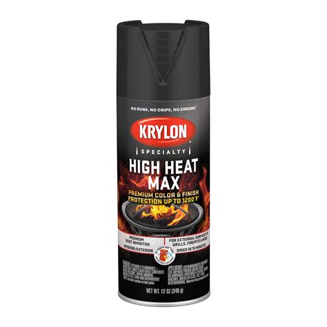 krylon high heat max gloss black  oz walmartcom