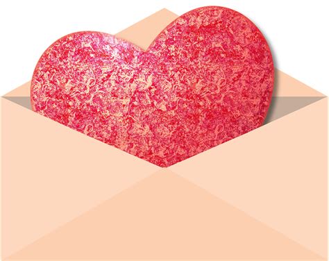 heart envelope valentine day png picpng