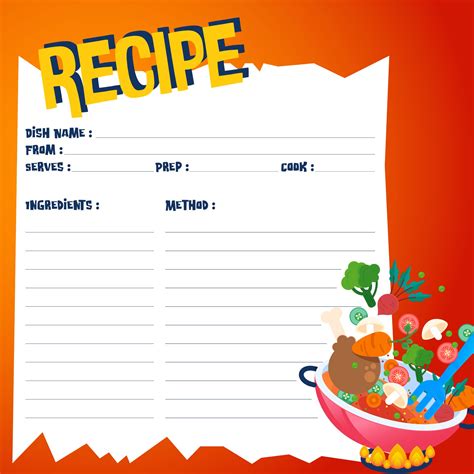 printable blank recipe cards