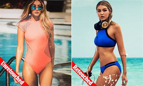 gigi hadid shares a unretouched photo of herself modelling seafolly