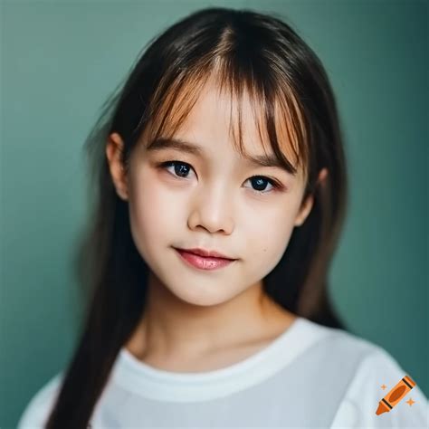 Portrait Of A Stunning 11yo Actress With A Mix Of Japanese And French