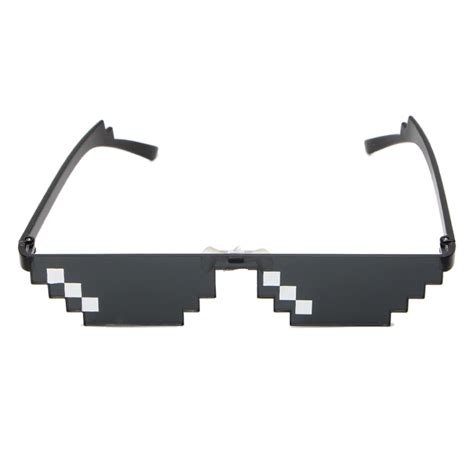 1pair Cool 3 Bit Mlg Pixelated Sunglasses Deal With It