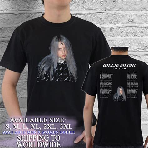 Billie Eilish Tour 2019 Man And Woman T Shirt S Xl Size Gan1