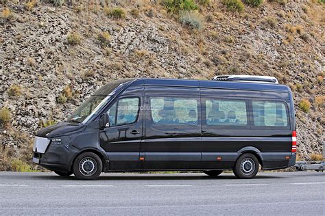 mercedes benz sprinter prototype spotted  thin camouflage autoevolution