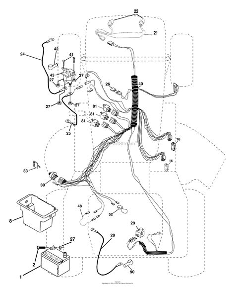 husqvarna yth      parts diagram  electrical