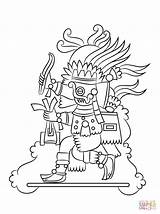 Coloring Aztec Tlaloc Pages God Azteca Dios Printable Warrior Supercoloring Color Drawing Getcolorings Es Choose Board Categories sketch template