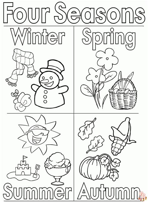 celebrate  changing seasons  seasons coloring pages