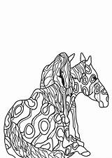 Malvorlage Kleurplaat Paarden Fohlen Puledro Chevaux Pferd Cavallo Adulte Mozaiek Paard Veulen Mosaik Pferden Kleurplaten Educolor Imprimer Kleurplaatjes Stilizzato Bambina sketch template
