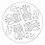 Eule Kindergarten Tier Entspannung Ausmalbuch Zencolor Kiga sketch template