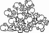 Yoshi Coloring Pages Baby Kids Printable Color Print sketch template