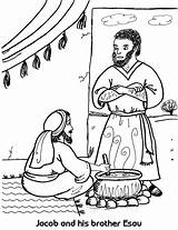 Jacob Coloring Pages Getcolorings Esau sketch template