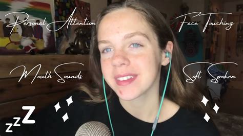 gracie k asmr face touching compilation personal attention mouth