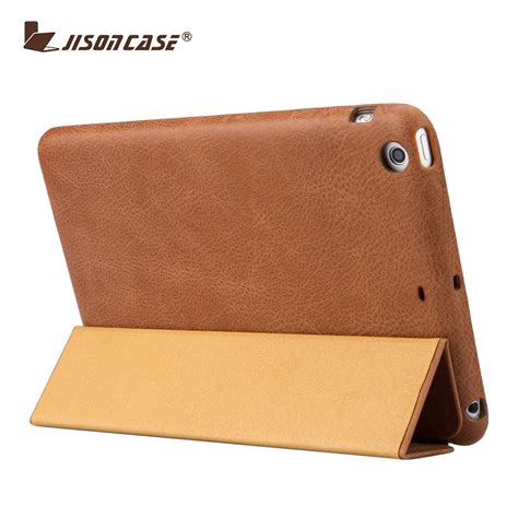 luxury high quality genuine leather case  ipad mini   sleep  wake  function