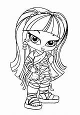 Monster High Coloring Babies Part Colorear Para Dibujos Bebe Holt Hyde Cleo sketch template