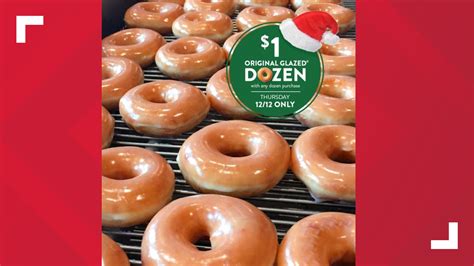 Get A Dozen Krispy Kreme Original Glazed Donuts For 1