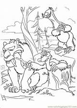 Ice Age Drift Continental Coloring Printable Pages Online Cartoons Color sketch template