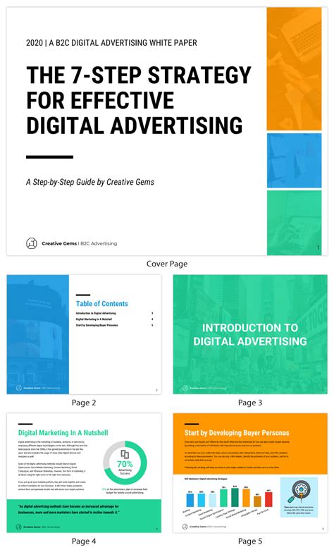 modern digital marketing white paper venngage