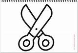 Coloring Scissors sketch template