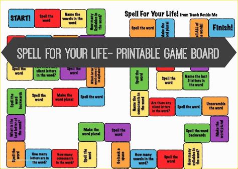 game templates     life board game printable template