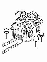 Coloring Gingerbread Pages House Christmas Print Printable Houses Preschool Kids Color Printables Icolor Popular sketch template