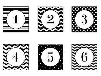 meinlilapark  printable vintage number stickers large number tags