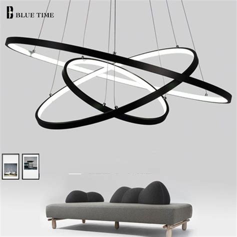 cm cm cm modern chandelier lights circle  rings fashional led chandelier hanging