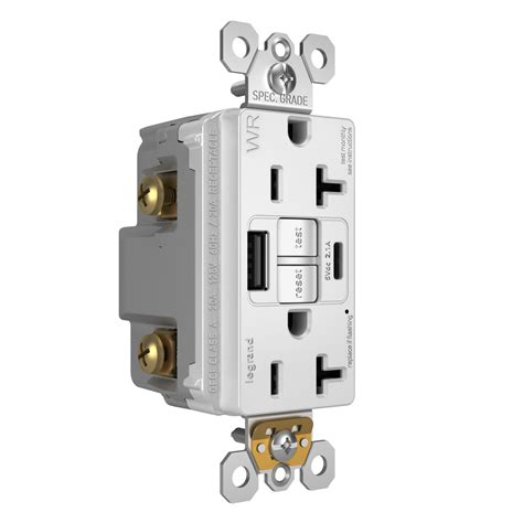 radiant  outdoor  test gfci usb type ac outlet