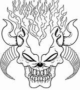 Scary Coloring Pages Printable Kids Halloween Skull Buffalo sketch template