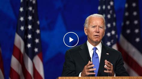 watch the full speech biden accepts the democratic nomination the