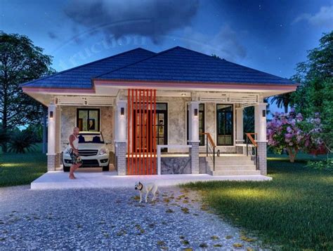 elevated    meters  bedroom bungalow pinoy house plans  model house house plans