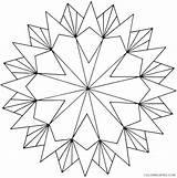 Geometric Coloring Pages Coloring4free Star Related Posts sketch template