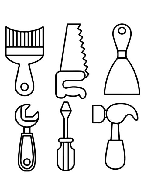 tools coloring pages  printable coloring pages  kids