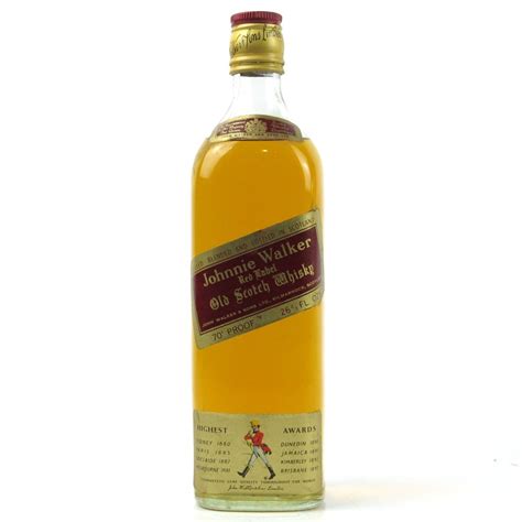 johnnie walker red label bottled  whisky auctioneer