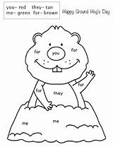 Groundhog Preschool Hog Hogs Printables Docs sketch template