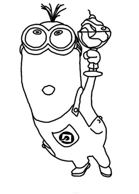 kevin  minion coloring pages  getcoloringscom  printable