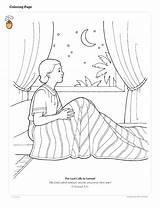 Samuel Coloring Pages Bible Boy God David Night Sky Eli Shepherd Testament Old Lds Color Listen Bed Children Story Clipart sketch template