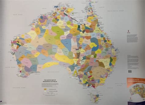 aiatsis map  indigenous australia large ao cm  cm