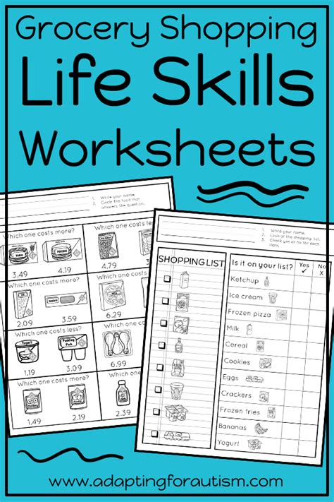 life skills worksheets  elementary students jeniffer evers