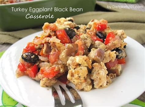 Turkey Eggplant Black Bean Casserole The Zone Diet Recipe Diet Plan 101