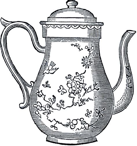 vintage teapot clip art  graphics fairy