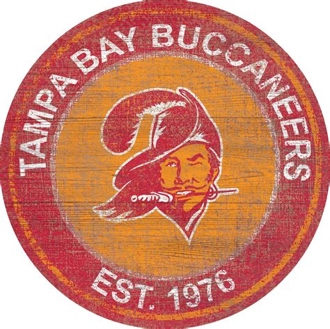 tampa bay buccaneers heritage logo   wall art tampa bay