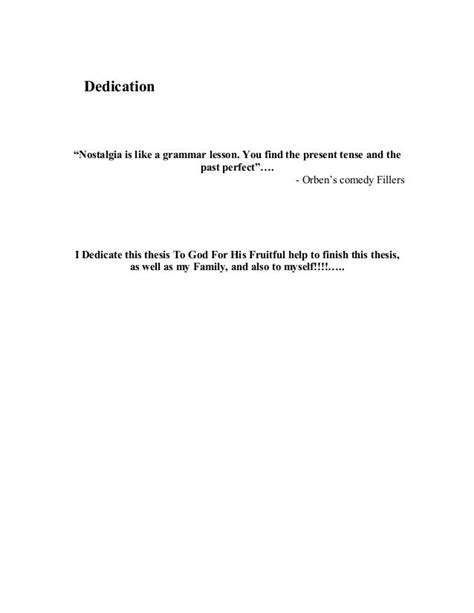 research project dedication sample dedication sample  research