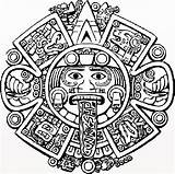 Aztecas Dibujos Azteca Calendario Tatuajes Soles El Tablero Seleccionar Arte Los La Simbolos Como sketch template