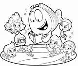 Coloring Pages Bubble Guppies Nick Jr Characters Puppy Students Coloringfolder Sheets Easter sketch template