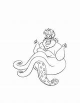 Ursula Arielle Meerjungfrau Ausmalbild Ausmalen Malvorlagen Ausdrucken sketch template